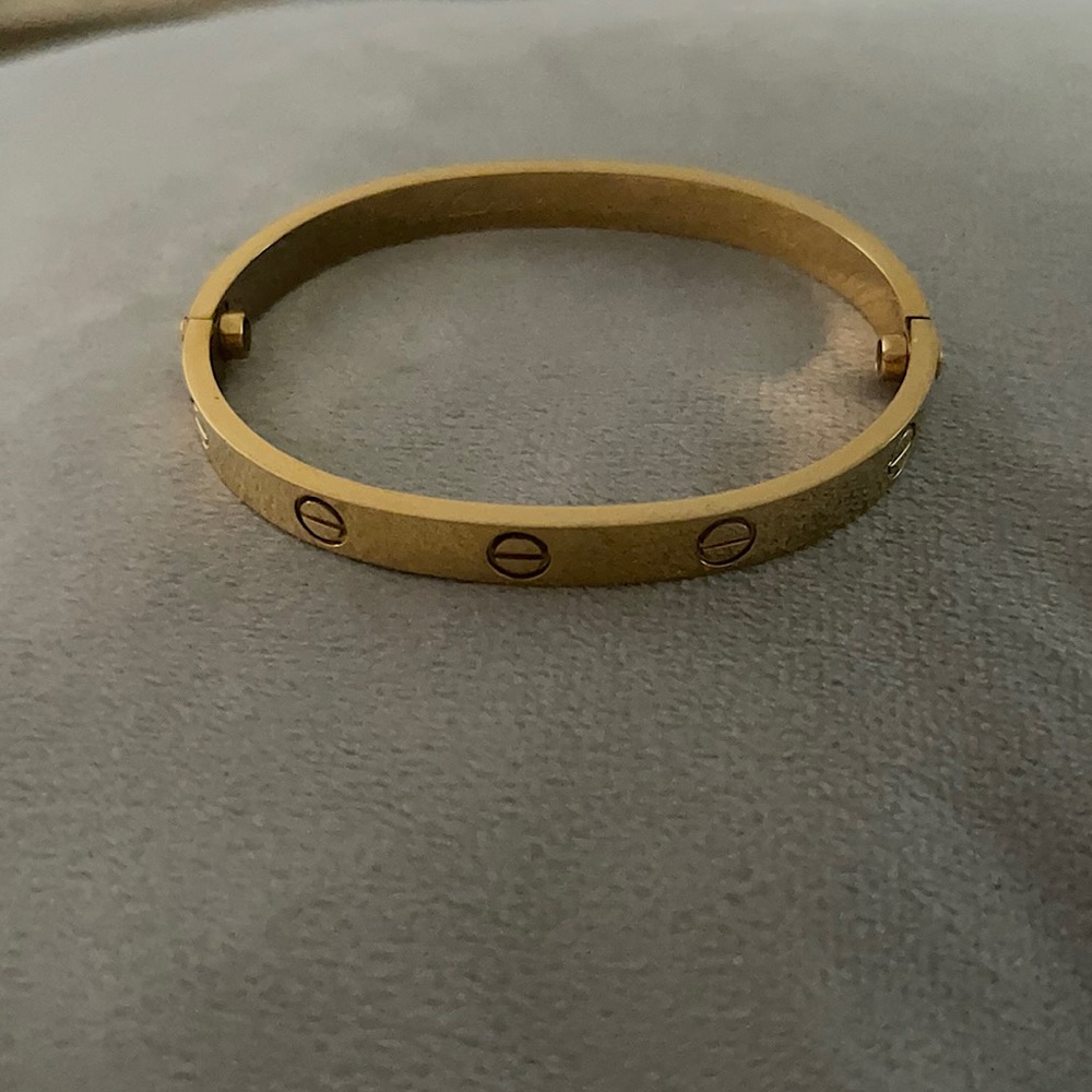 Screw driver bracelet gold